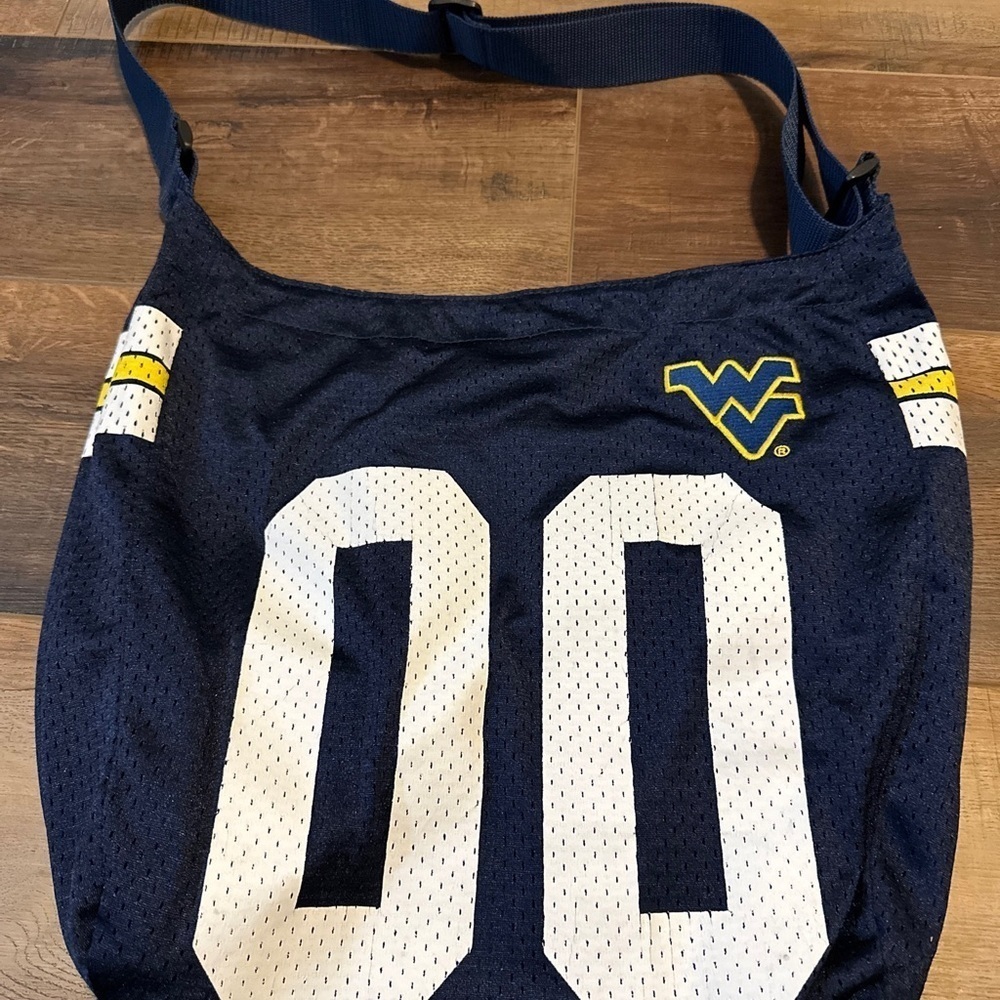 WEST VIRGINIA MOUNTAINEERS Purse Football Jersey cross body NCAA Sewn logo - Picture 3 of 7